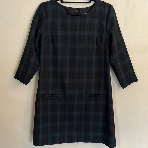 slim fit dress slacks Baby Gap Plaid Dress- Size 0-3M